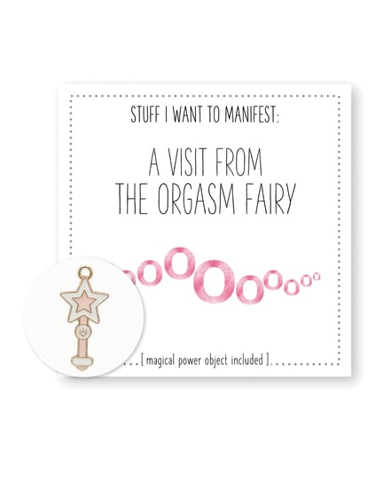 Warm Human A Visit From The Orgasm Fairy Mini Card & Charm by Warm Human product image