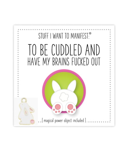 Warm Human To Be Cuddled + Have My Brains Fucked Out Mini Card & Charm by Warm Human product image