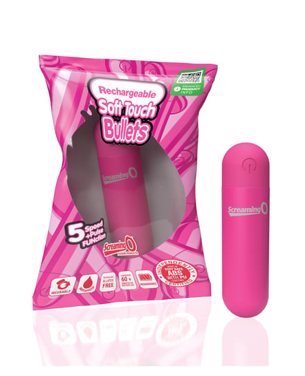 Screaming O Soft Touch Rechargeable Bullet – Pink by Screaming O product image