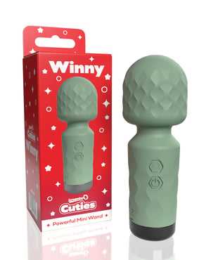 Screaming O Cuties Winny Vibrating Mini Wand – Sage Green by Screaming O product image