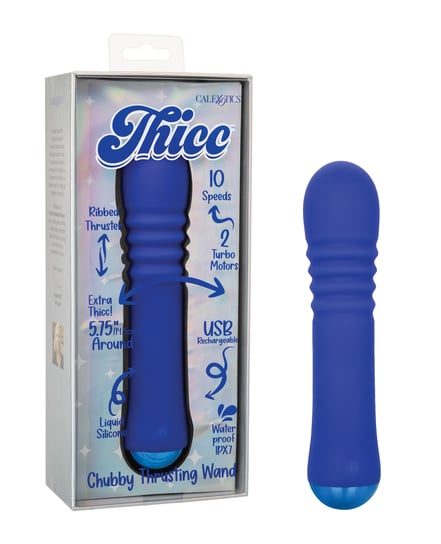 Thicc Chubby Thrusting Wand – Blue by Thicc product image