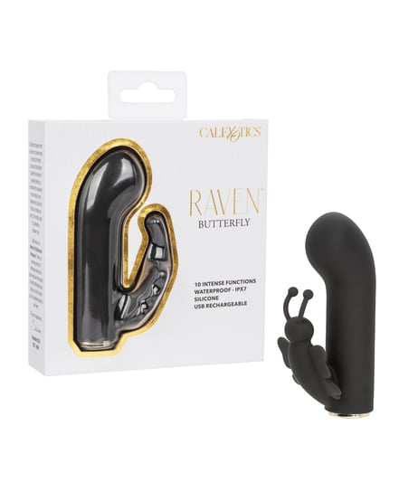 Raven Butterfly G-Spot Vibrator – Black by Raven product image