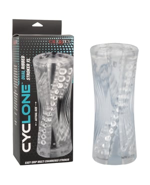 Cyclone Dual Ribbed Stroker XL – Clear by Cyclone product image