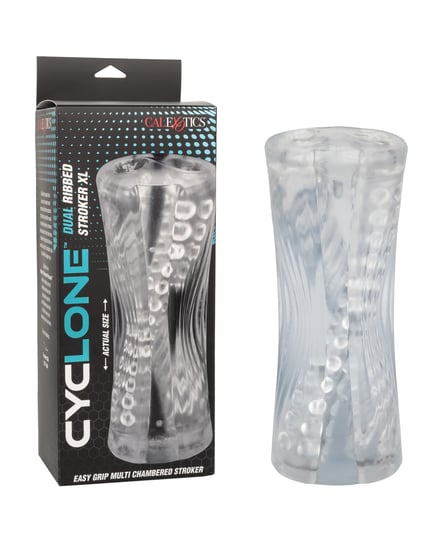 Cyclone Dual Ribbed Stroker XL – Clear by Cyclone product image