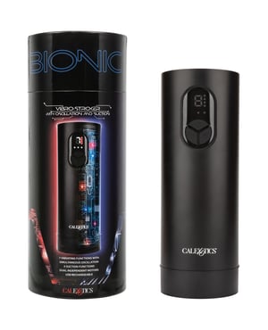 Bionic Vibro Stroker w/Oscillation & Suction – Black by Bionic product image