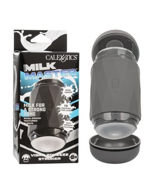 Milk Master Vibro Squeeze Stroker – Black by Milk Master product image