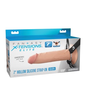 Fantasy X-tensions Elite 7″ Silicone Hollow Strap-on – Light by Fantasy X-tensions product image