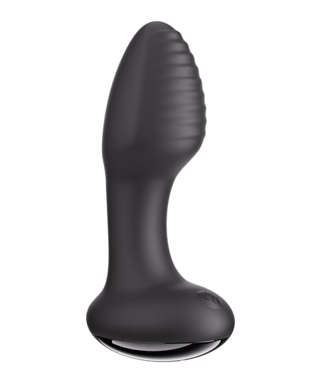 Frenzy Rotating Butt Plug – Black by Honey Play Box product image