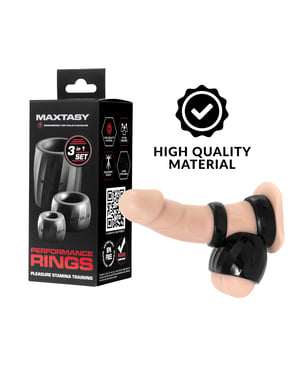 Maxtasy Performance Rings – Black Set of 3 by Maxtasy product image