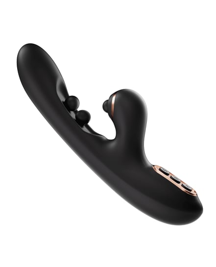 Tickler Wiggling G-Spot Vibrator & Tapping Clitoral Stimulator – Black by Honey Play Box product image