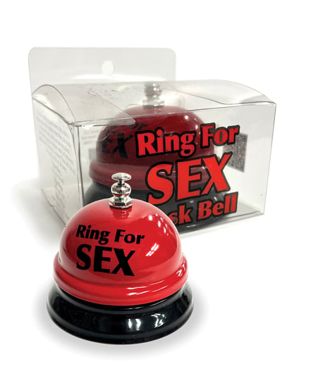 Ring the Bell for Sex Desk Bell – Red/Black by Candy Prints product image