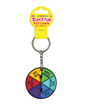 Super Fun Sex Spinner Key Chain – Multi Color by Candy Prints product image