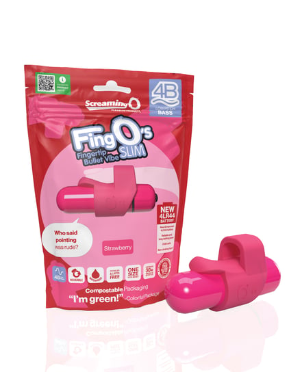 Screaming O 4B FingO Slim – Strawberry by Screaming O product image