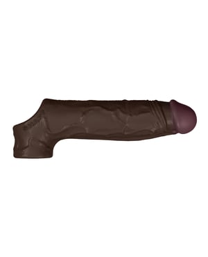 Shaft Model F Flexskin Liquid Silicone 8.8″ Sheath – Mahogany by Shaft product image