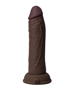 Shaft Flexskin Liquid Silicone 6.5″ Vibrating Dong – Mahogany by Shaft product image