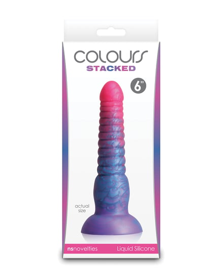 Colours Stacked 6″ Dildo – Pink/Blue by Colours product image