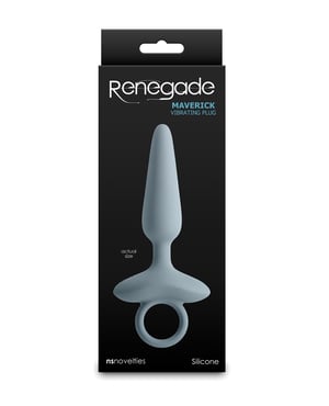Renegade Maverick Vibrating Anal Plug – Gray by Renegade product image