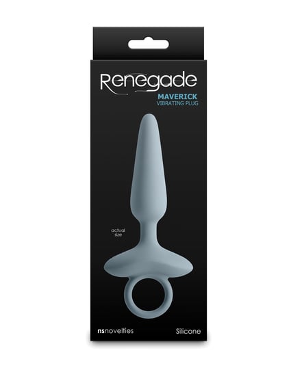 Renegade Maverick Vibrating Anal Plug – Gray by Renegade product image