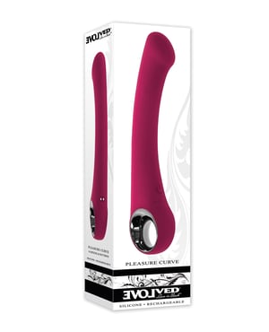 Evolved Pleasure Curve G-Spot Vibrator – Burgundy by Evolved product image