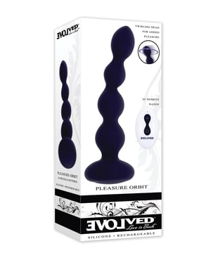 Evolved Pleasure Orbit Remote Controlled Anal Vibe – Purple by Evolved product image