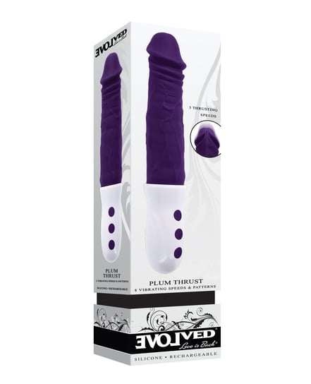 Evolved Plum Thrust Realistic Shaft Vibrator – Purple by Evolved product image