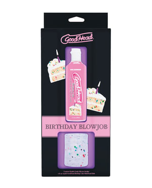 GoodHead Birthday Cake Blowjob Set Includes Stroker & Slick Head Glide – 1 oz Bottle Birthday Cake by GoodHead product image