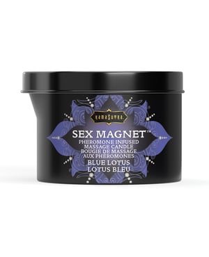 Kama Sutra Sex Magnet Candle w/Pour Spout – 6 oz Blue Lotus by Kama Sutra product image