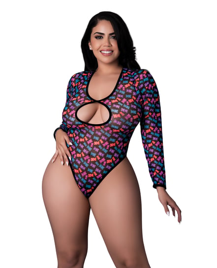 Hazy Dayz Gummy Bears Blacklight Reflective Teddy – Multi QN by Exposed product image