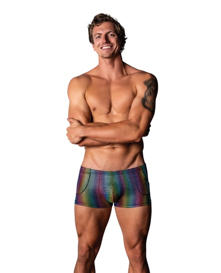Pack & Play Pocket Short – Rainbow XL by Male Power product image
