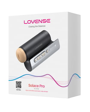 Lovense Solace Pro Thrusting Masturbator – Black by Lovense product image