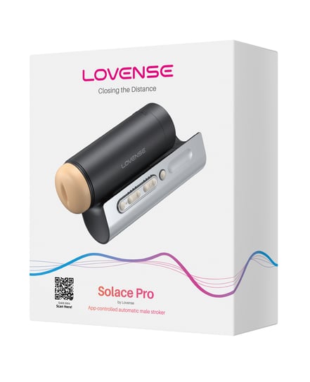 Lovense Solace Pro Thrusting Masturbator – Black by Lovense product image