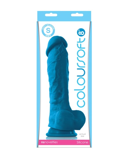 ColourSoft 8″ Soft Dildo – Blue by ColourSoft product image