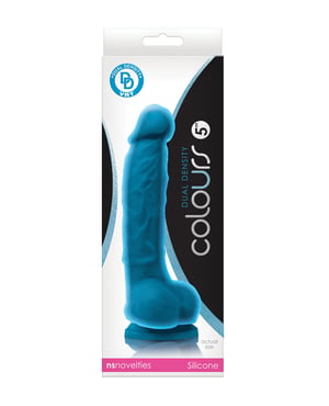 Colours Dual Density 5″ Dildo – Blue by Colours product image