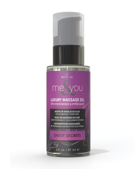 Sensuva Me & You Massage Oil – 2 oz Sweet Secrets by Sensuva product image