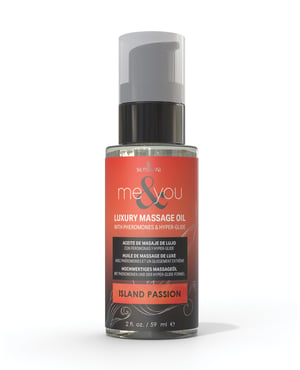 Sensuva Me & You Massage Oil – 2 oz Island Passion by Sensuva product image