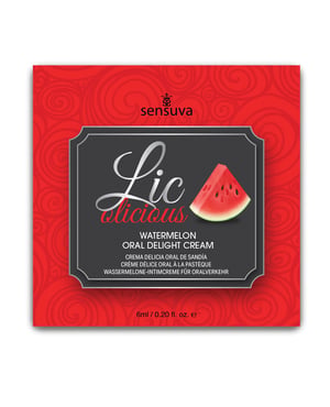 Lic O Licious Oral Delight Cream – 6 ml Packet Watermelon by Lic O Licious product image