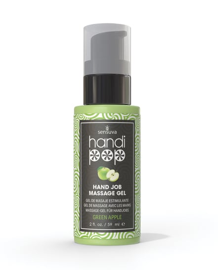 Handipop Hand Job Massage Gel – 2 oz Bottle Green Apple by Handipop product image
