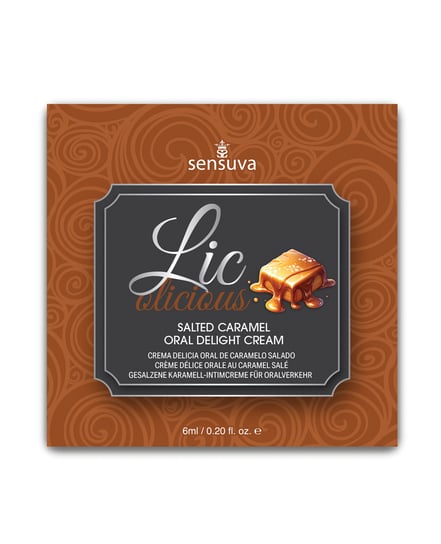 Lic O Licious Oral Delight Cream – 6 ml Packet Salted Caramel by Lic O Licious product image