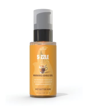 Sizzle Lips Warming Gel – 2 oz Bottle Butter Rum by Sensuva product image