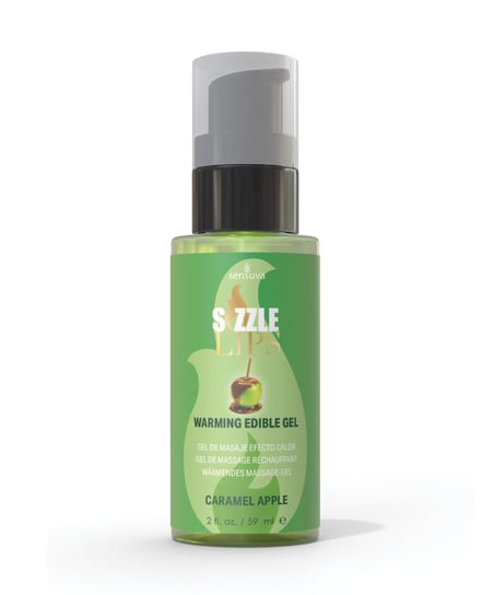 Sizzle Lips Warming Gel – 2 oz Caramel Apple by Sensuva product image