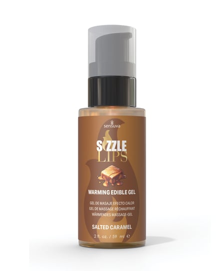 Sizzle Lips Warming Gel – 2 oz Salted Caramel by Sensuva product image