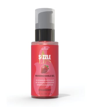 Sizzle Lips Warming Gel – 2 oz Strawberry by Sensuva product image