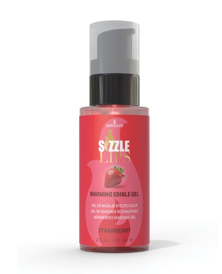 Sizzle Lips Warming Gel – 2 oz Strawberry by Sensuva product image