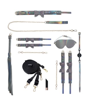 Shots Ouch! Paris Collection Bondage Kit w/Bag – Gray by Ouch product image