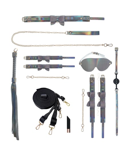 Shots Ouch! Paris Collection Bondage Kit w/Bag – Gray by Ouch product image