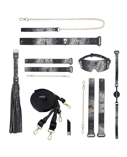 Shots Ouch! Florence Collection Bondage Kit w/Bag – Black by Ouch product image