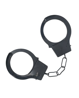Shots Ouch! Classic Metal Handcuffs – Black by Ouch product image