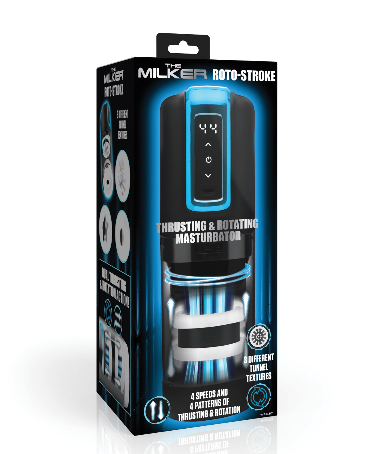 The Milker Roto-Stroke Thrusting & Rotating Masturbator - Black by The  Milker | Phareros