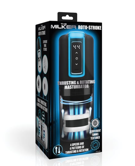 The Milker Roto-Stroke Thrusting & Rotating Masturbator – Black by The Milker product image