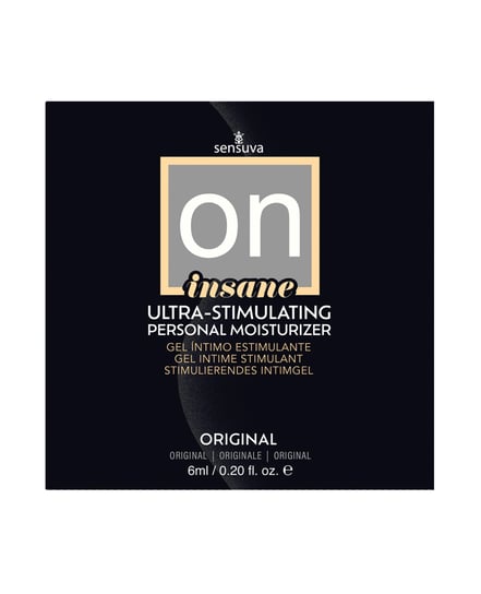 ON Insane Ultra Original Stimulating Personal Moisturizer – 6 ml Single Use Packet by On product image